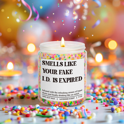 GSPY Scented Candle - 21st Birthday Gifts for Women, Female - Happy 21 Year Old Birthday Gifts for Him, Her - Cool 21st Bday Candle for Girls, Boys - Funny Turning 21 Ideas for Friend, Daughter, Teen