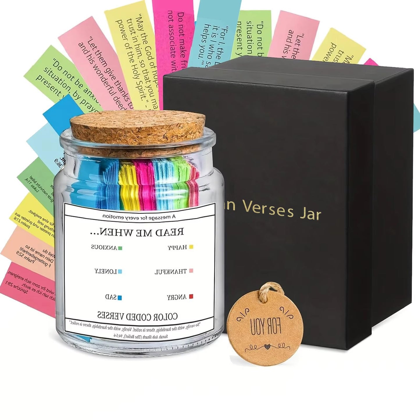 Quran Verses Jar Read Me When Bible Verses Christian Decor Gift Quranic Affirmations, Islamic Decor Ramadan Decorations for Home