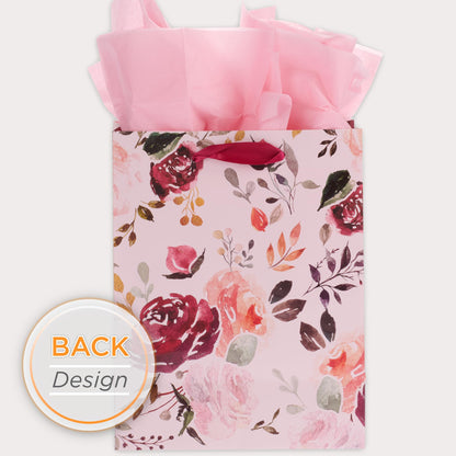 Christian Art Gifts Gift Bag/Tissue Paper Set I Know the Plans Jeremiah 29:11 Bible Verse, Medium