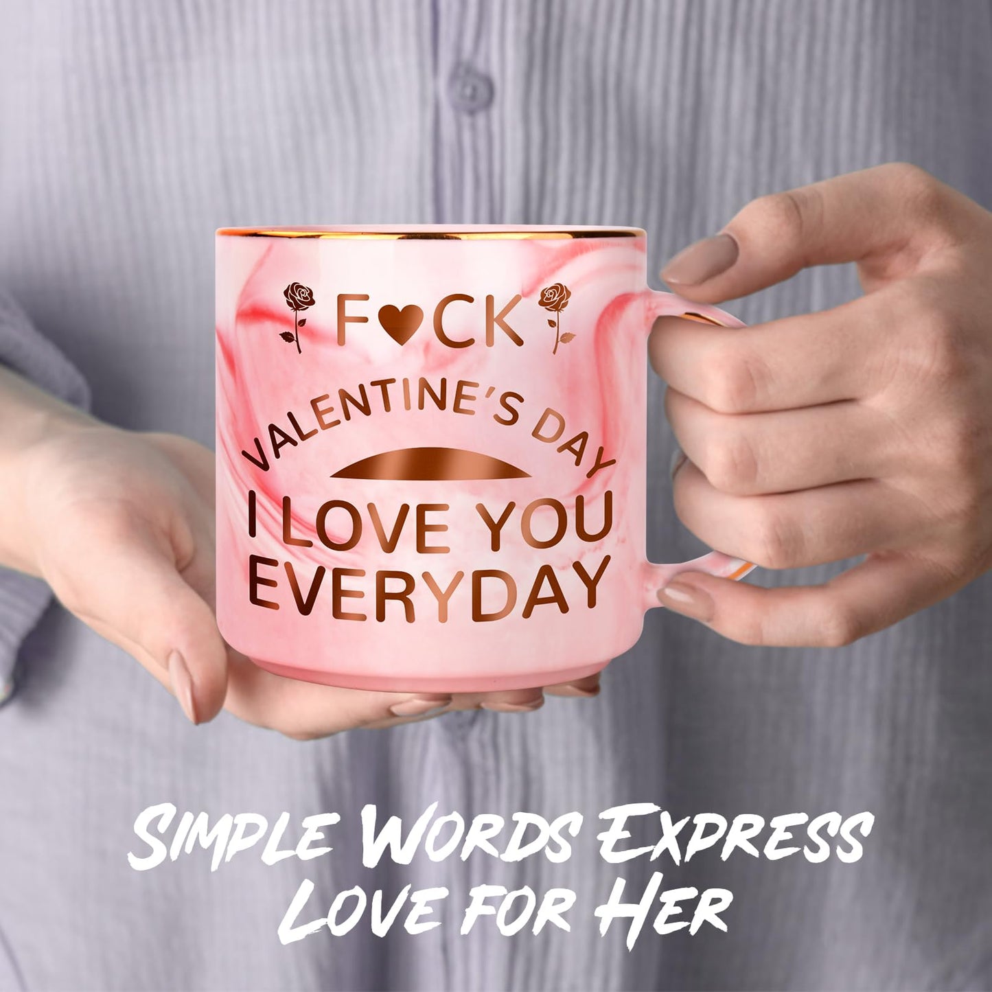 SAPGIF Valentines Gifts for Her, Funny 12 OZ Coffee Mug Gifts for Girlfriend Wife from Boyfriend Husband Him, Cute Stuff for Women Her, Naughty Valentines Presents Gift Ideas