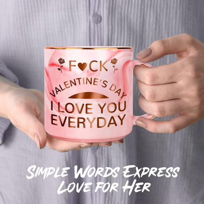 SAPGIF Valentines Gifts for Her, Funny 12 OZ Coffee Mug Gifts for Girlfriend Wife from Boyfriend Husband Him, Cute Stuff for Women Her, Naughty Valentines Presents Gift Ideas