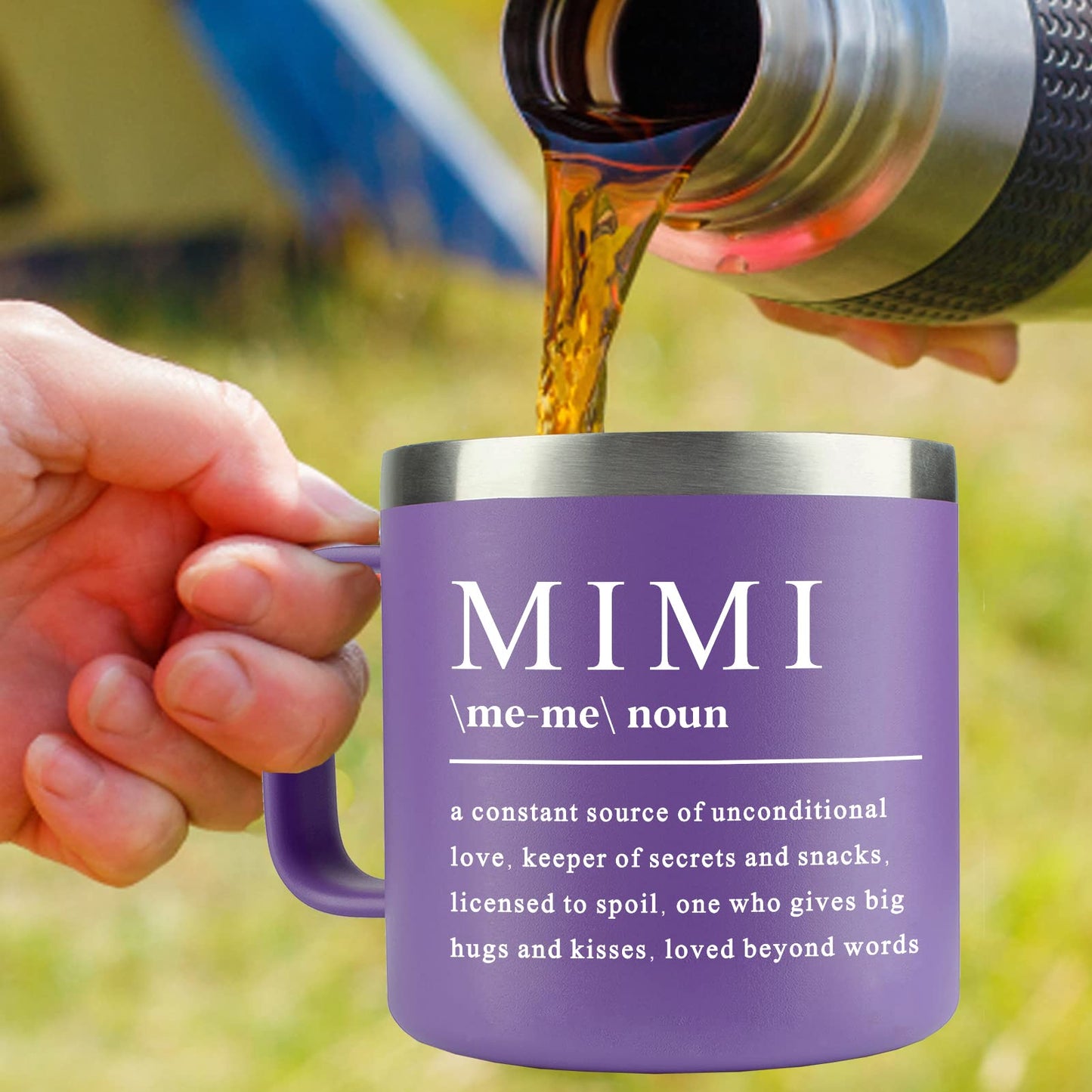 WECACYD Mimi Gifts - 14Oz Mimi Coffee Mug - Mother Day Gift -Mimi's Birthday Gifts - Gift for Mimi's from Granddaughter, Grandson, Grandkids for Birthday, Mothers Day, Christmas