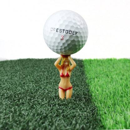 KOFULL Colored Golf Tees, 3 inch Golf Practice Novelty Tees, White Elephant Stocking Stuffer Gifts for Golfer Fun Gift, 6 Pcs