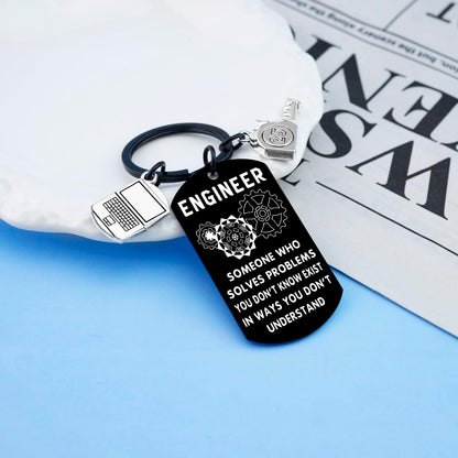 Engineer Gifts for Men Engineer Keychain Cool Gifts for Engineers Graduation Gift for Him Electrical Engineering Gift for School Student