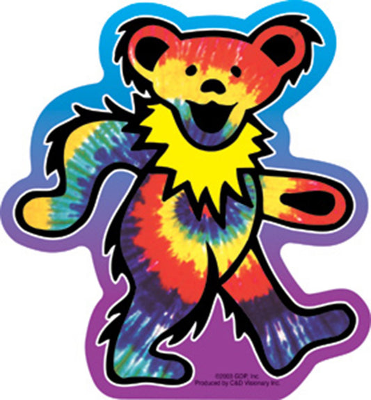 Licenses Products Grateful Dead Tie Dye Bear Sticker