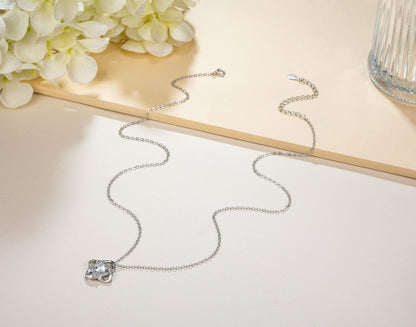 Bonus Daughter Gifts Bonus Daughter Necklace from Bonus Mom & Stepdad Silver Knot Necklace for Stepdaughter Gifts from Stepmom
