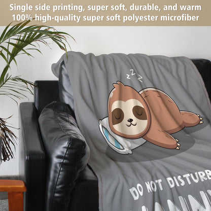 Nanny Gifts for Birthday, Nanny is Charging Blanket, Mothers Day Birthday Gifts for Nannie from Grandkids, Super Soft Throws Blanket for Nannie Nana Grandma, 60"x50"