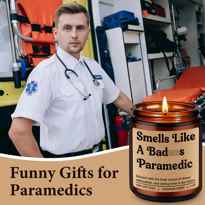 Miracu Candle, Paramedic Gifts for Men Women, EMS Week, Paramedic Accessories, Funny Cool School Graduation, Fathers Day Idea for First Responder, Emergency Medical Technician, New Graduate, Student