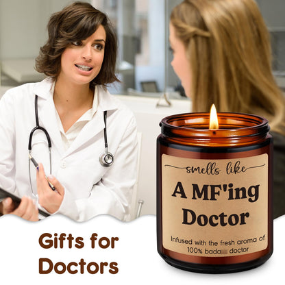 Miracu Candle, Doctor Gifts for Women Men, Funny Cool Medical Student Gifts for Doctors Female, Med School Acceptance, Appreciation Doctor's Day, Residency Graduation for Male Future Surgeon, Best Dr