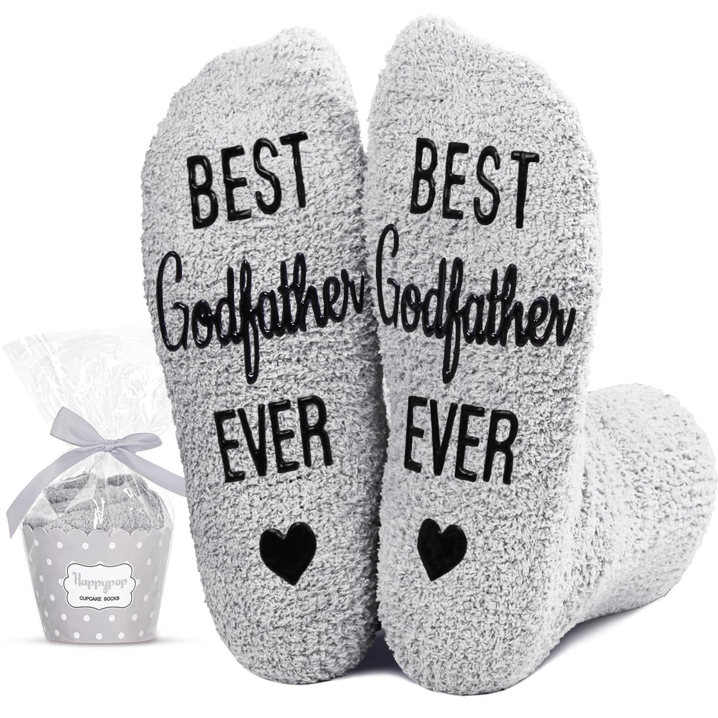 HAPPYPOP Fuzzy Socks for Men - Gifts for Grandson Nephew Cousin Godfather Father in Law