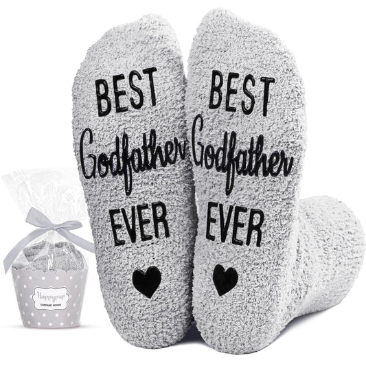 HAPPYPOP Fuzzy Socks for Men - Gifts for Grandson Nephew Cousin Godfather Father in Law