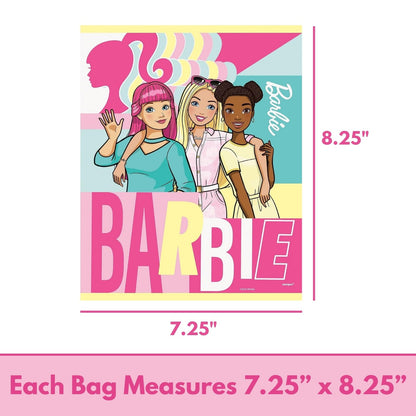 Unique Barbie Party Bags - Barbie Party Decorations - 24 Goodie Bags, Checklist - 24 Guests - Birthday Decorations