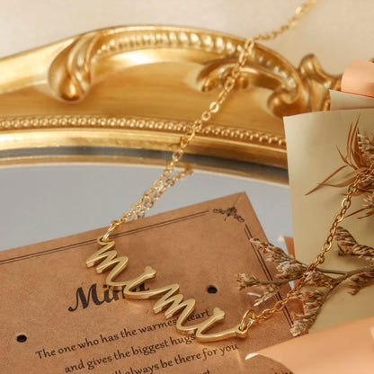 Kivosliviz Mimi Gifts for Grandma Jewelry from Grandson Women Mothers Day Ideas Gold Necklace for Mimi