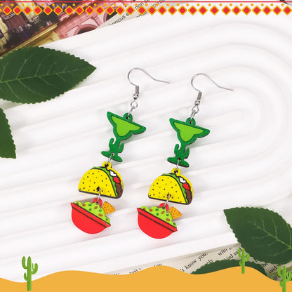 Cinco de Mayo Earrings for Women – Mexican Style Dangle Earrings, Mexican Gifts for Women Grandma, Cinco de Mayo Decorations Accessories
