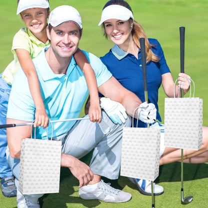 Lemicin 12 Pack Golf Gift Bag Golf Themed Party Favor Bags Candy Paper Goodie Bags with Handles Snack Party Favor Bag for kids Boys Birthday Baby Shower Decoration Supplies