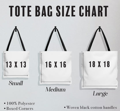 Personalized Tote Bag - Mermaids, Custom Name/Text, Reusable w/Straps, Canvas Cloth Fabric, Customized Gift Idea, Birthday/Christmas/Holiday Present, 18x18