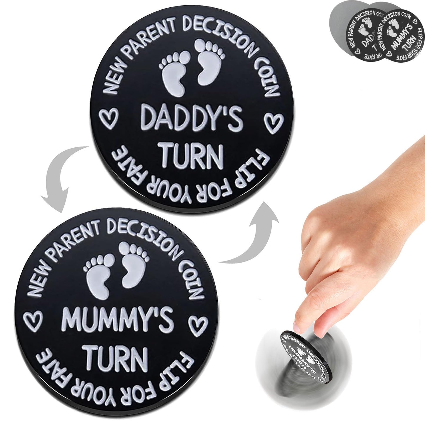 Baby Shower Gifts Parents Decision Tokens for New Mom&Dad,Funny New Baby Gifts New Mom Gifts New Parents Gifts for Couples,Postpartum Gifts for Mom Essentials