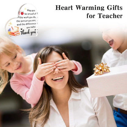 Teacher Appreciation Gifts, Teacher Gifts for Women, End of Year Teachers Gift, Thank You Teacher Gift for Birthday Valentines Day Teacher Christmas Gifts from Student Desk Home Office Decor