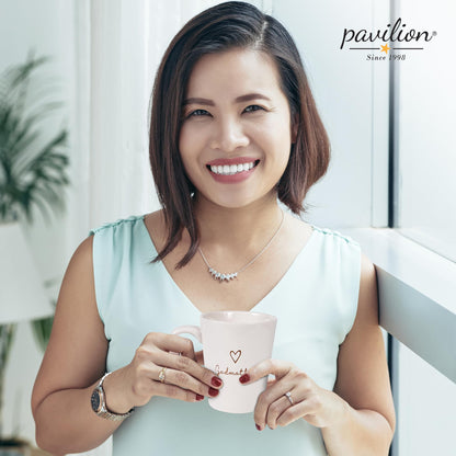 Pavilion Godmother Coffee Mug - Stoneware Coffee Cups for Aunts - Ideal for Daily Use with "Godmother" Text Design - Microwave & Dishwasher Compatible - Cream, 15 oz