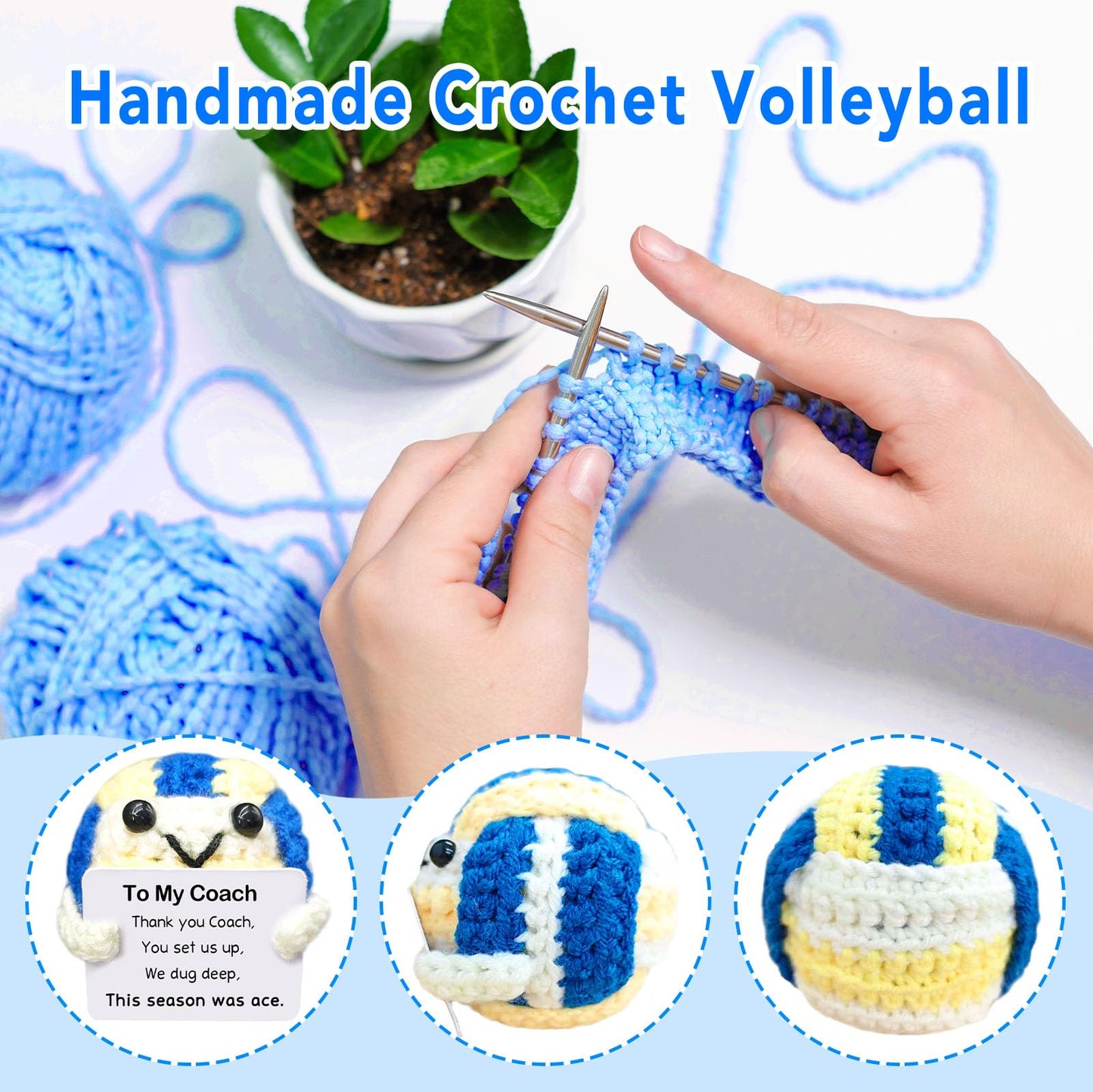Handmade Collectible Volleyball - Thank You Gift for Coach,Volleyball Coach Appreciation Gift,Team Gifts from Players,InspirationalSports Decor & Memory Keepsake for Volleyballs Lovers