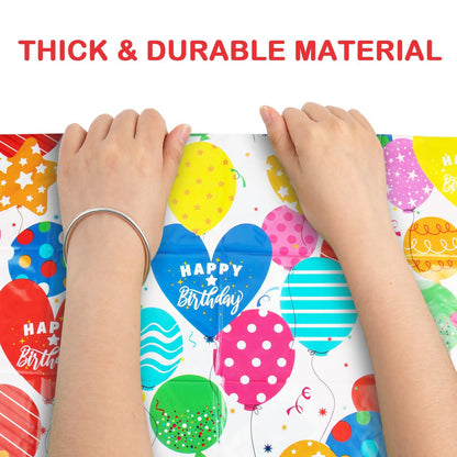 Sofier Large Birthday Gift Bags 36''x56'' Jumbo Happy Birthday Gift Wrap Extra Large Plastic Gift Bags for Big Giant Presents Kids Party