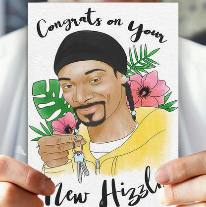 Funny Housewarming Card for Friends, Unique New Home Card for Coworkers Relative Neighbors, Perfect House Gifts for Women Men, Congrats on Your New Hizzle