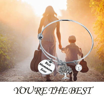 CENWA MomMom Birthday Gift Bracelet - MomMom Jewelry 'Best Mom Ever'