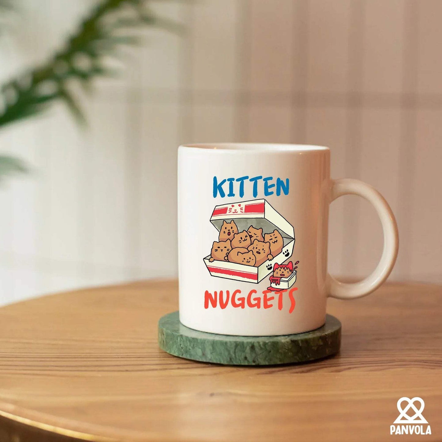 Kitten Nuggets Cat Lover Gifts Cat Mom Dad Girlfriend Boyfriend Sister Brother Novelty Drinkware Ceramic Mug 11 oz White