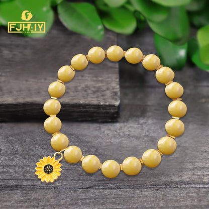 Sunflower Gift Set for Women: Sunflower Necklace, Bracelets, Socks & Keychain - Sunflower Lovers Gifts for Any Occasion