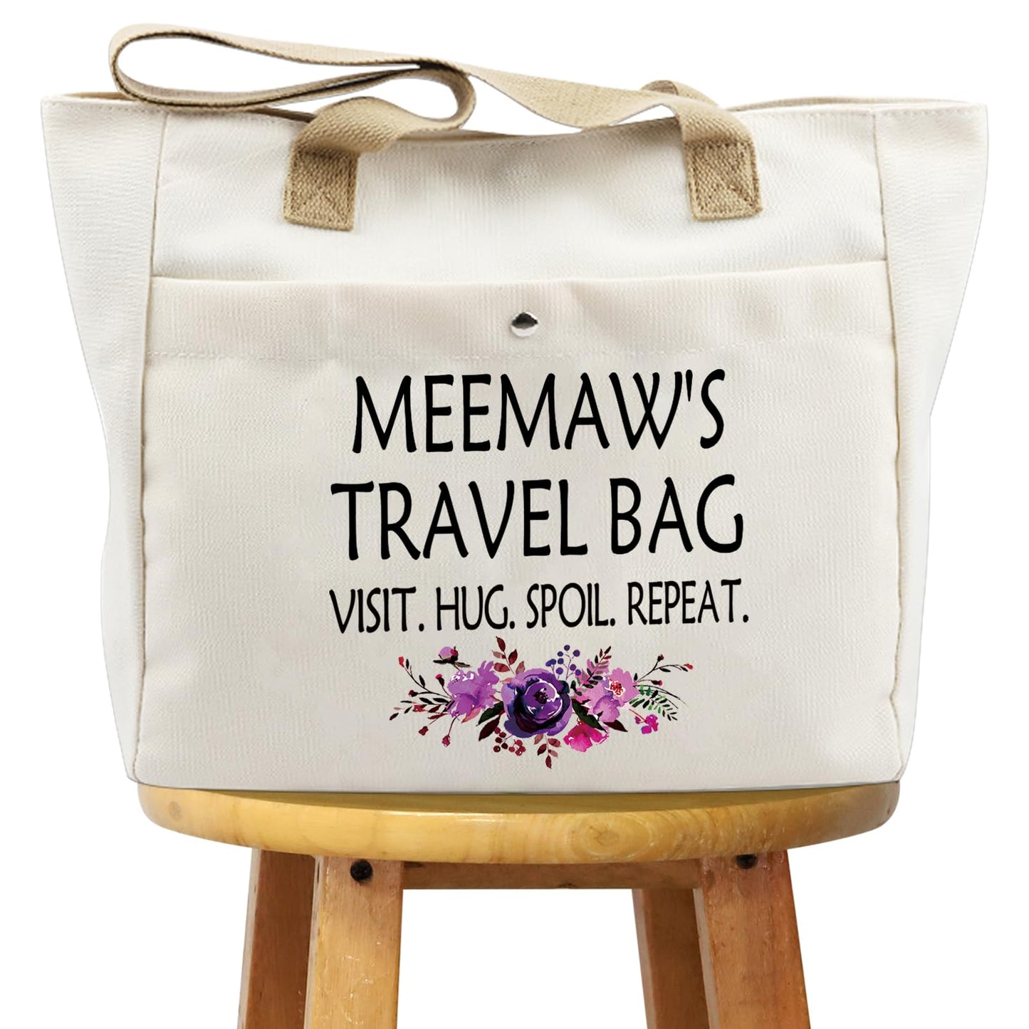 WCGXKO Mother’s Day Gift Grandma Birthday Gift Mother’s Day Merchandise Tote Bag Travel Bag For Grandma