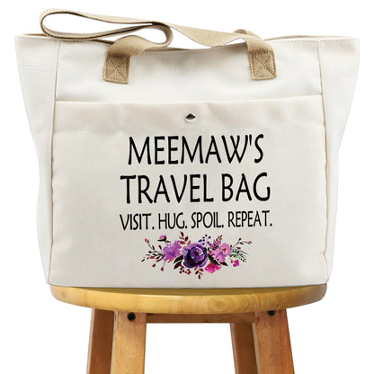 WCGXKO Mother’s Day Gift Grandma Birthday Gift Mother’s Day Merchandise Tote Bag Travel Bag For Grandma