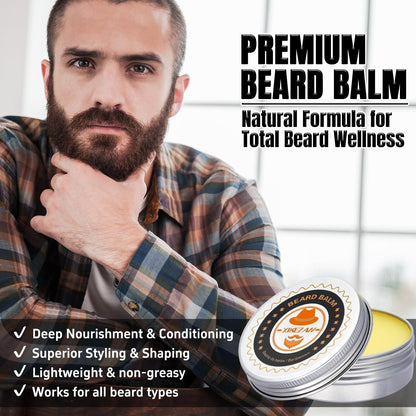 XIKEZAN Fathers Day Gifts for Dad Husband,Beard Kit Gifts for Men Grooming & Care w/Beard Conditioner, Wash,Oil,Balm,Birthday Valentines Easter Gifts for Mens Him Boyfriend Christmas Stocking Stuffers