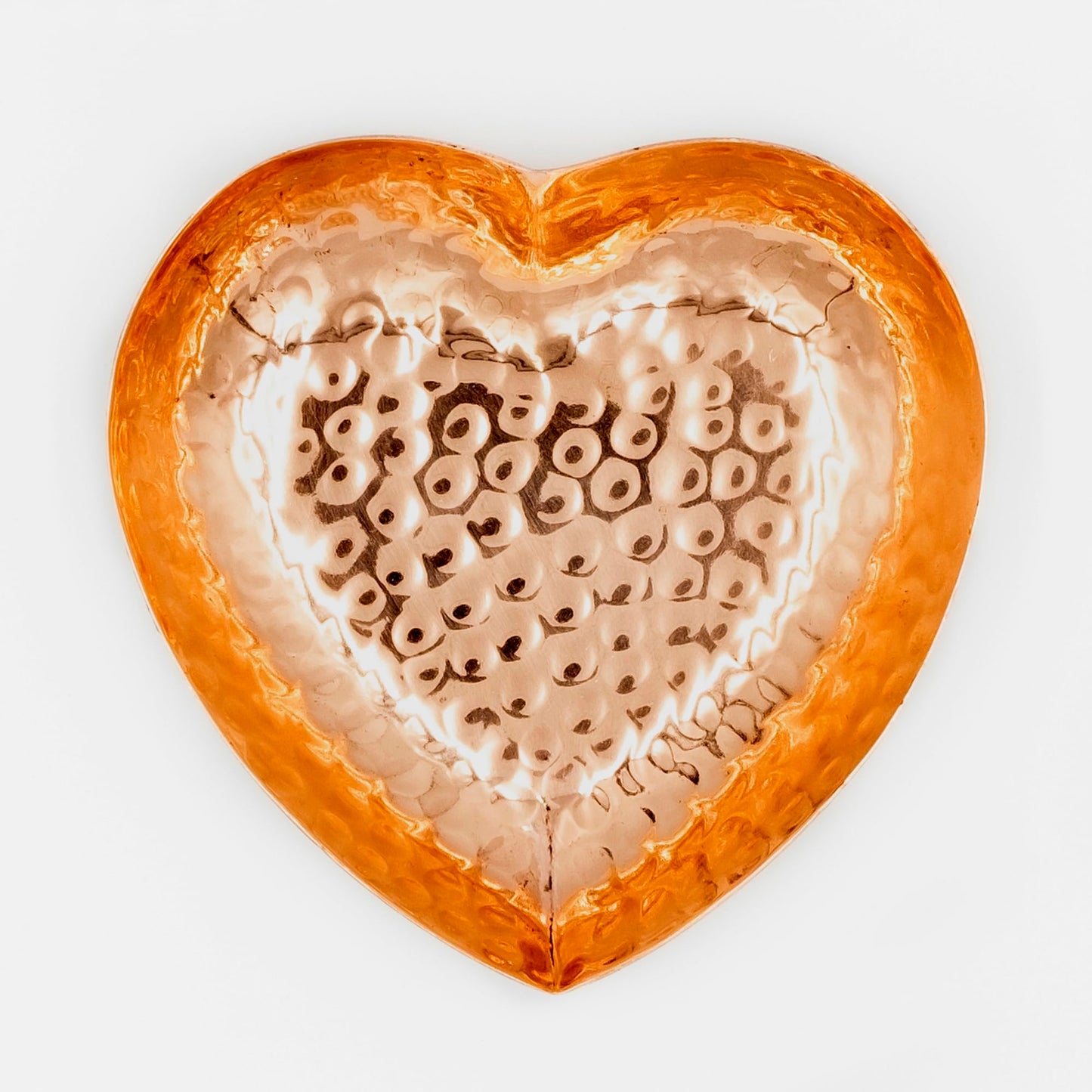 Copper Heart Shape Dish - Hand Hammered Pure Copper Dish - Heart Shaped Bowl for Mothers Day, Wedding, Anniversary, Valentines Day