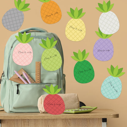 12 Pcs Pineapple Shape Sticky Notes Cute Pineapple Sticky Notepad Colorful Self Sticky Memo Pads Funny Fruit Shaped Post Notes Mini Removable Note for Office School Stationery Supplies Party Gift