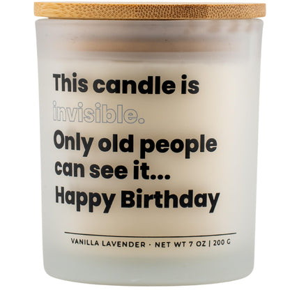 Funny Birthday Gifts for Women and Men, Sarcastic Gift for Friend Sister BFF Coworker Vanilla Lavender Soy Back and Body Hurts Candle Ready to Gift Box by Wick and Wit