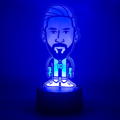 EXIGENT 3D LED Light Argentina Soccer Lamp Acrylic Illusion Night Flashing Cool (SoccerLamp_LM)
