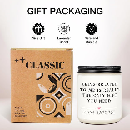 Funny Sibling Candle, Sister Gifts, Brother Gifts, Fathers Day Birthday Christmas Gift for Sister Brother, National Siblings Day Gift for Sisters, Brothers, Cousin