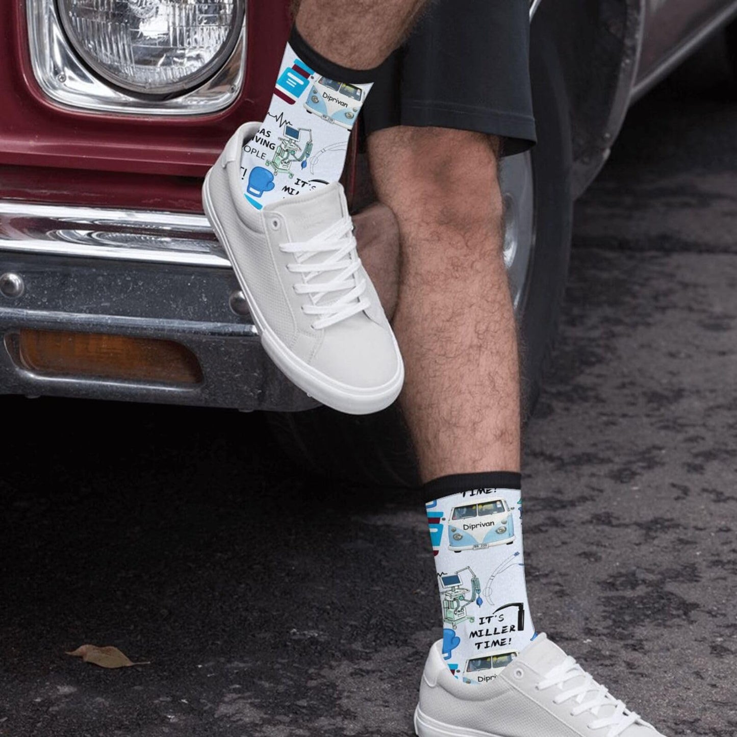Novelty Socks Casual Crew Mid Calf Dress Socks For Women Men