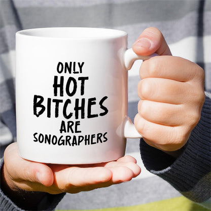 Retreez Funny Sonographer Mug - 11 Oz Ceramic Coffee Cup - Humorous Sonography Gift for Women Sonographers, Ultrasound Techs - Appreciation, Graduation, Birthday Gift for Her
