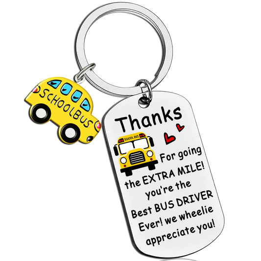 Bus Driver Appreciation Gifts School Bus Driver Appreciation Day Gift Best Buses Drivers Birthday Gifts School Buses Keychain Mothers Day Fathers Day Gift For Retired Mothers Day Keyring Necklace
