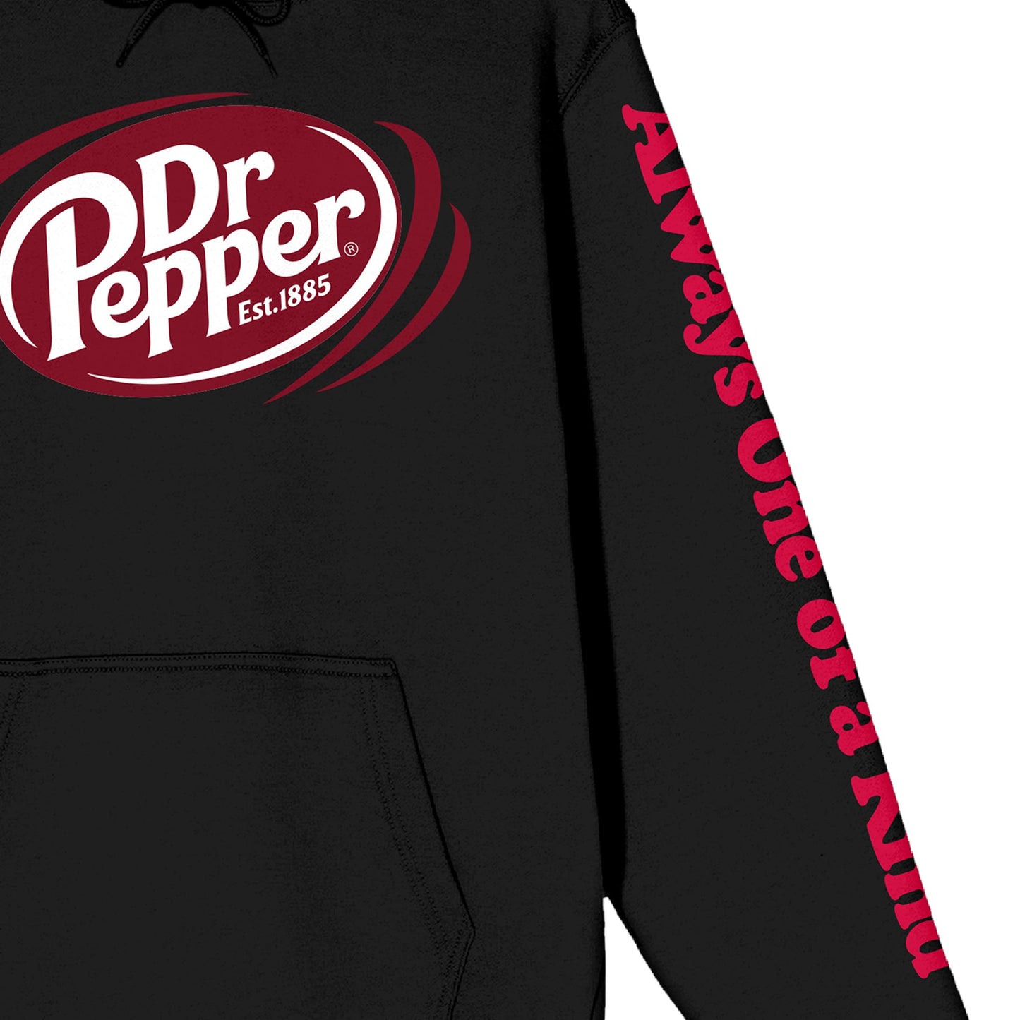 Packed Party Dr Pepper Always One Of A Kind Long Sleeve Women's Black Hooded Sweatshirt