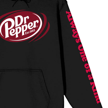 Packed Party Dr Pepper Always One Of A Kind Long Sleeve Women's Black Hooded Sweatshirt