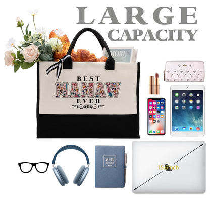 Gkwa Canvas Tote Bag for Gifting, Women Cotton Canvas Bag, Reusable Shopping Bag