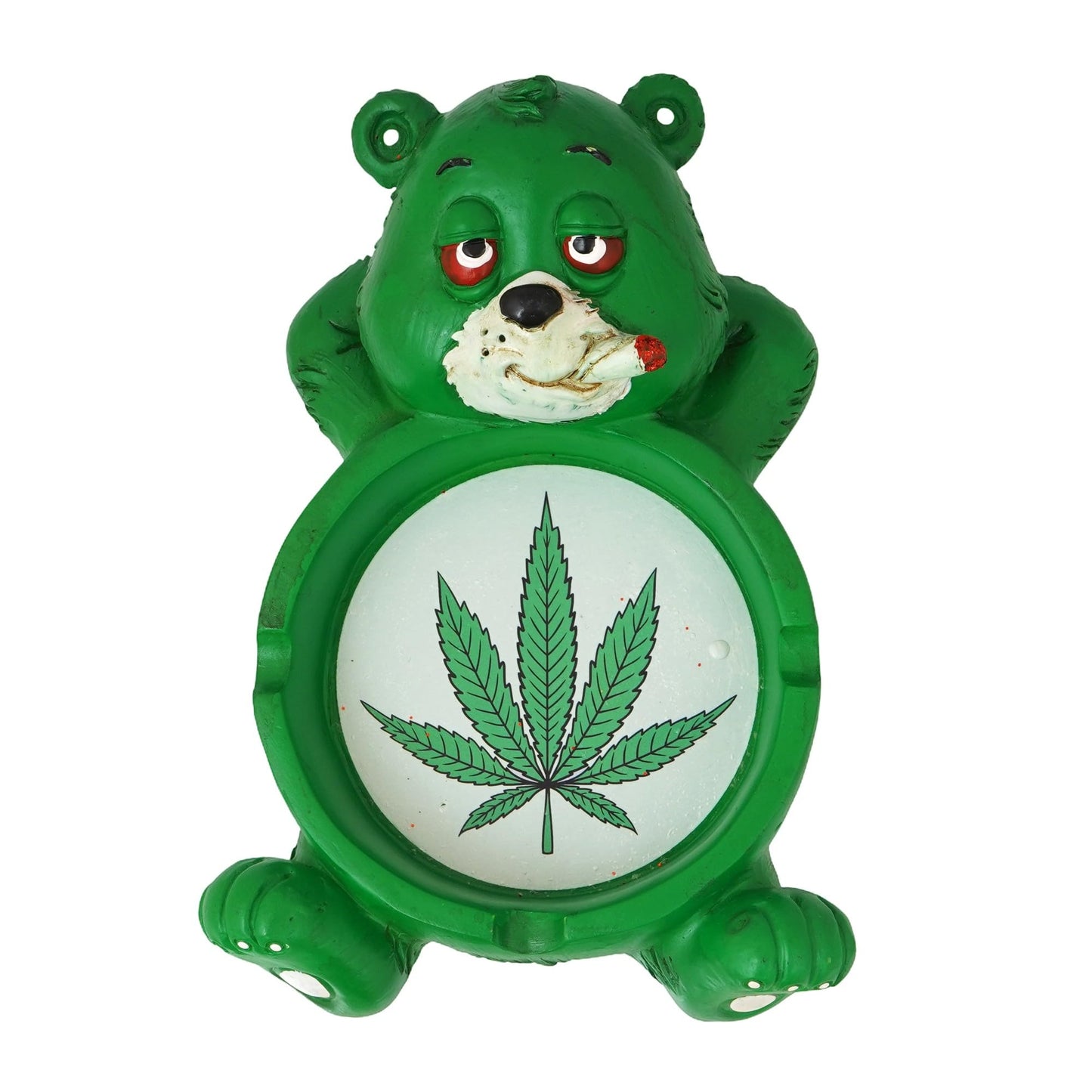 Fantasy Gifts Stoner Bear Polyresin Ashtray - 4"x6"