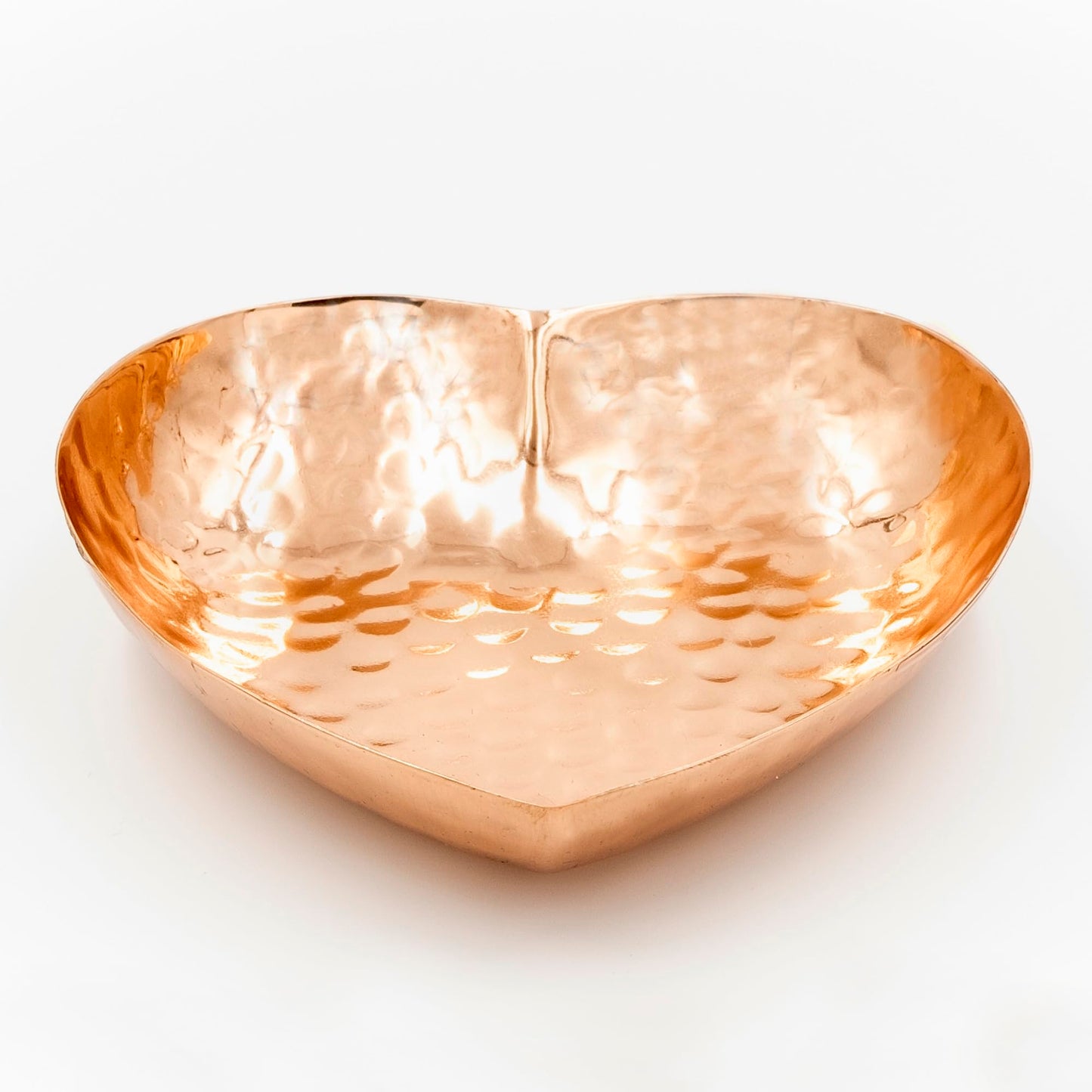 Copper Heart Shape Dish - Hand Hammered Pure Copper Dish - Heart Shaped Bowl for Mothers Day, Wedding, Anniversary, Valentines Day