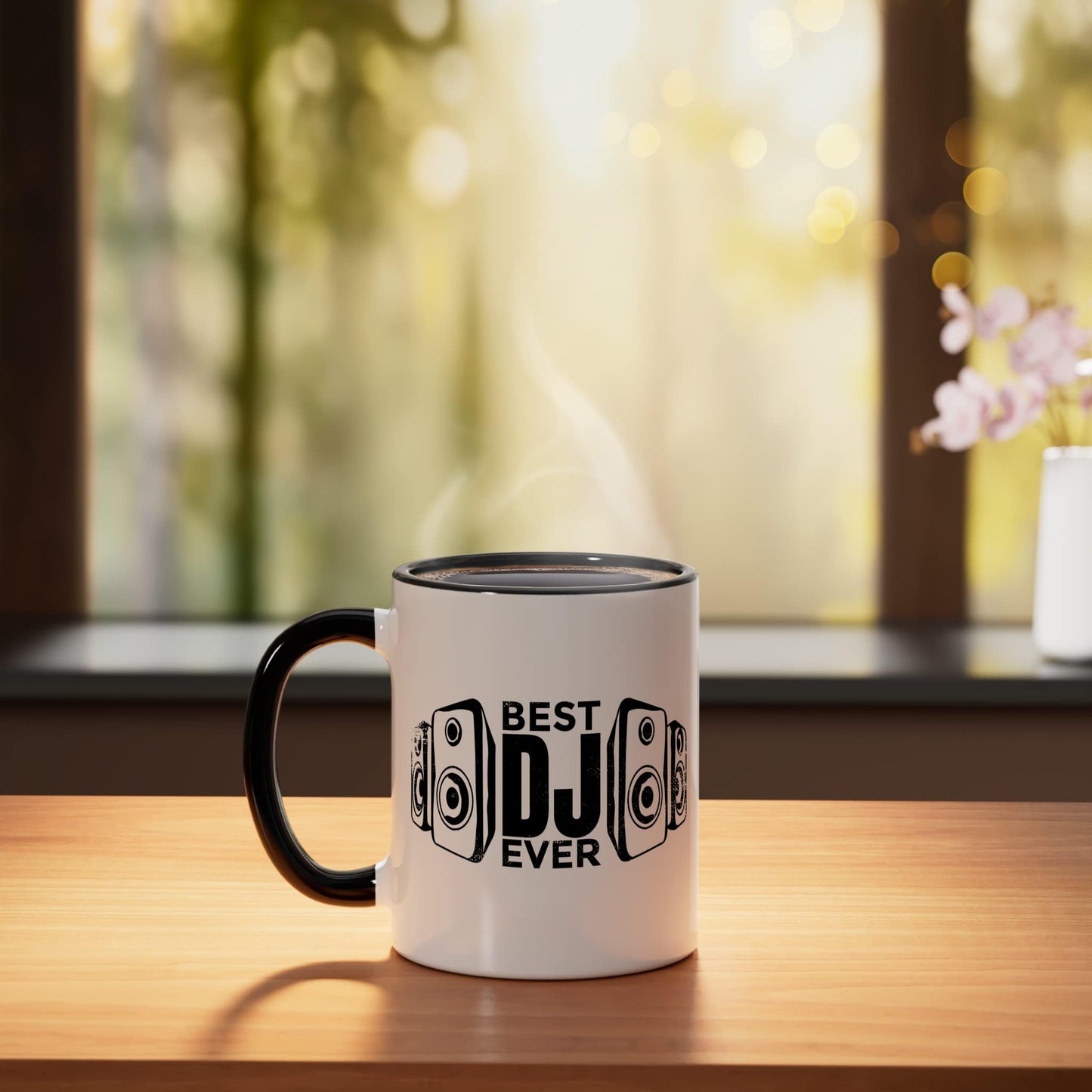 Best DJ Ever Ceramic Mug, Black/White