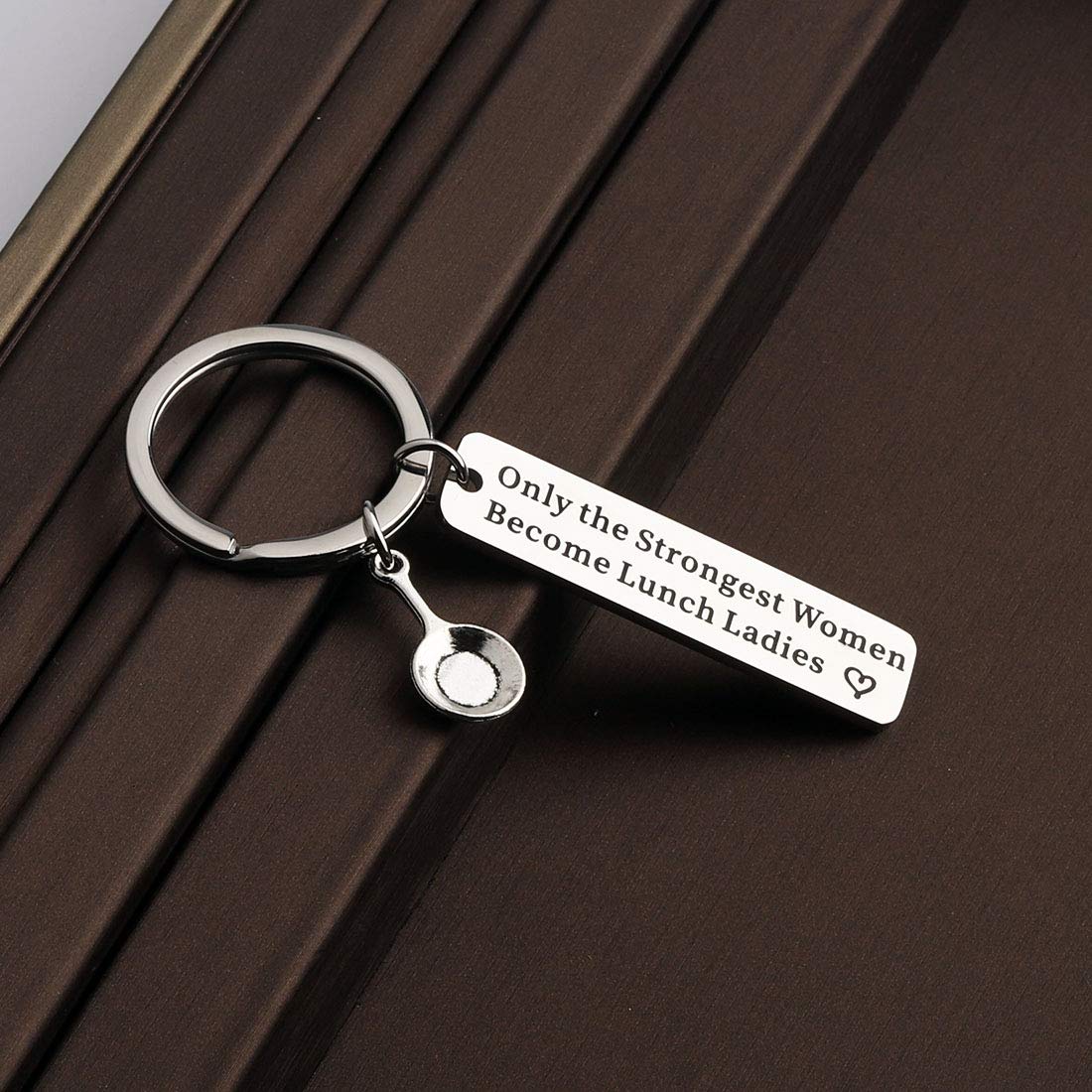 CENWA Lunch Lady Keychain Appreciation Gift Cafeteria Worker Gift Only The Strongest Women Become For Lunch Lady