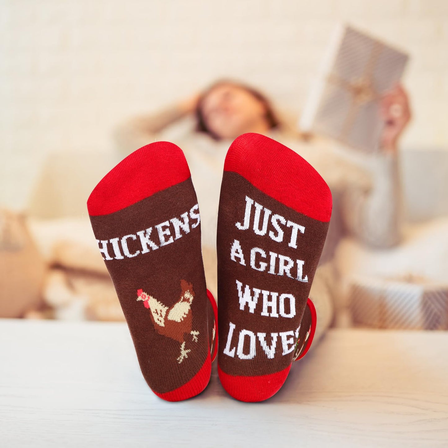 Bayelove Funny Chicken Gifts for Women Chicken Lovers Stuff Chicken Lovers Gifts for Women Include Chicken Glass Cup Canvas Tote Bag Makeup Bag Keychain Hat Socks Card for Birthday Christmas
