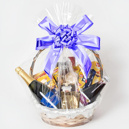 HSZJsto 6PACK Extra Large Cellophane Bags, 40x48 Inch Clear Cellophane Wrap Basket Gift Bags for Easter Gift Baskets Packaging, Cellophane Wrap Christmas Gift Bags