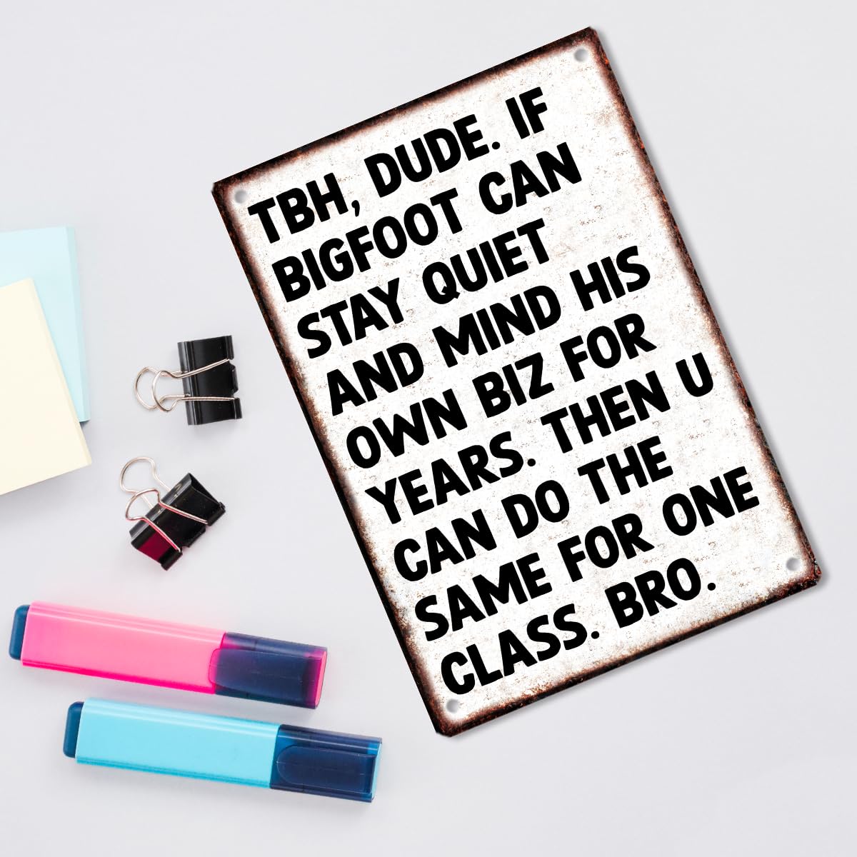 English Teacher Gifts for Male English Teachers Women High Middle School Classroom Decor, Male Teacher Gifts, Retro Classroom Theme Wall Decoration, English Grammar Classroom Tin Sign